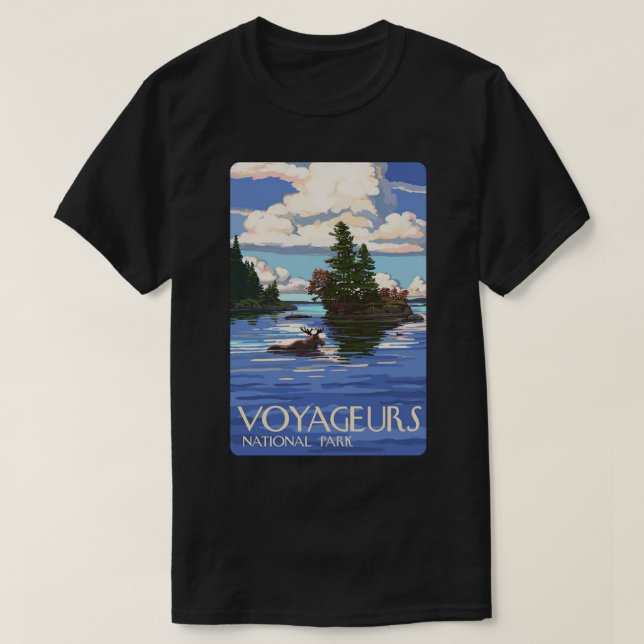 Camiseta Parque nacional Voyageurs Minnesota, Estados Unido (Diseño del anverso)