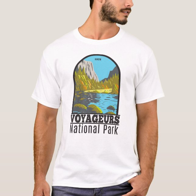 Camiseta Parque nacional Voyageurs Minnesota Vintage (Anverso)