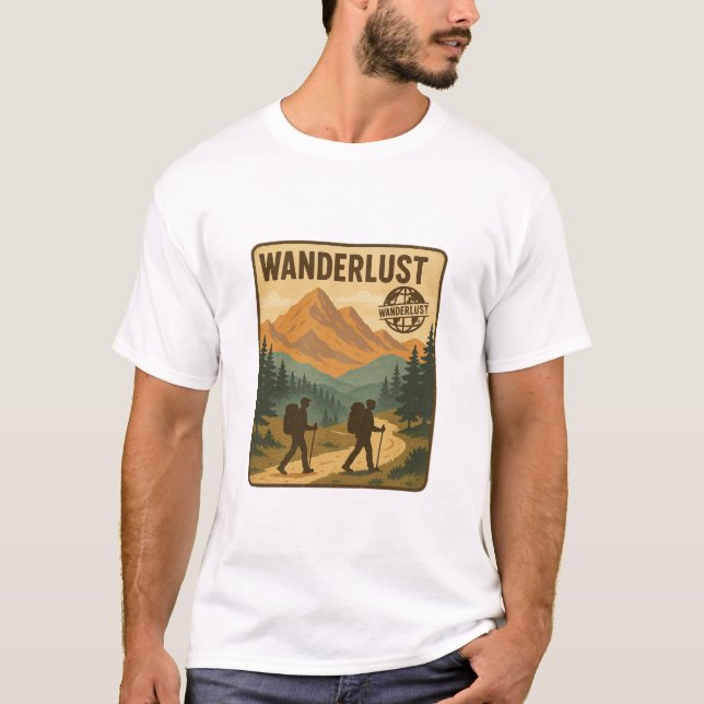 Camiseta Parque nacional Wanderlust Senderismo Yellowstone (Anverso)