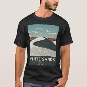 Camiseta Parque Nacional White Sands Campamento Vintage Sen