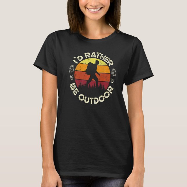 Camiseta Parque nacional Wildlife Camping al aire libre Tre (Anverso)