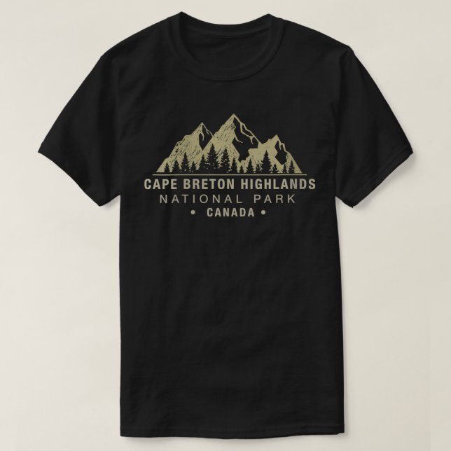 Camiseta Parque nacional Womens Cape Breton Highlands VNeck (Diseño del anverso)