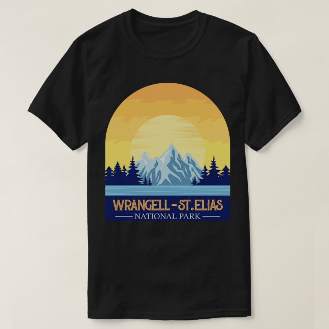 Camiseta Parque nacional Wrangell St Elias Alaska (Diseño del anverso)