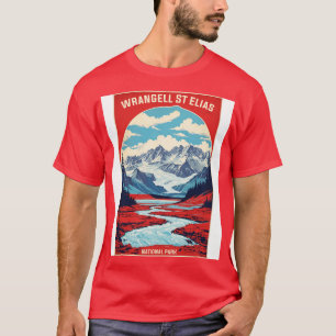Camiseta Parque nacional Wrangell St Elias Alaska USA Vinta