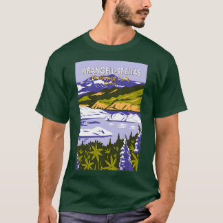 Camiseta Parque nacional Wrangell St Elias Lago Nizina Alas