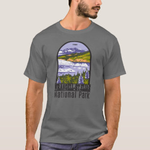 Camiseta Parque nacional Wrangell St Elias Lago Nizina Alas