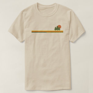 Camiseta Parque nacional Wrangell-St. Elias Pine Trees Sun