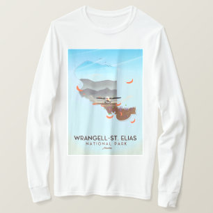 Camiseta Parque nacional Wrangell-St. Elias poster Alaska