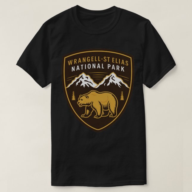 Camiseta Parque nacional WrangellSt Elias Emblem TShirt (Diseño del anverso)