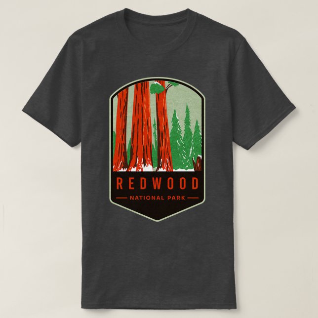 Camiseta Parque nacional y estatal Redwood (Diseño del anverso)