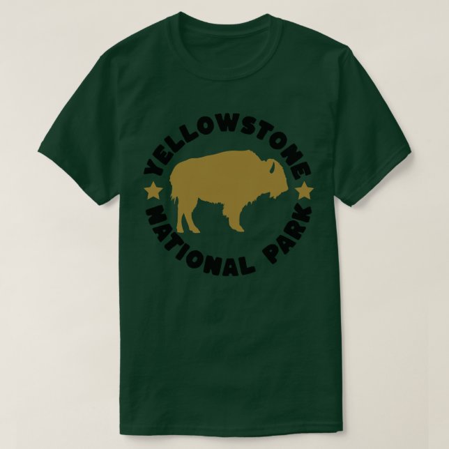 Camiseta Parque nacional YellowsStone Buffalo TShirt (Diseño del anverso)