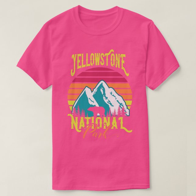 Camiseta Parque nacional Yellowstone (Diseño del anverso)