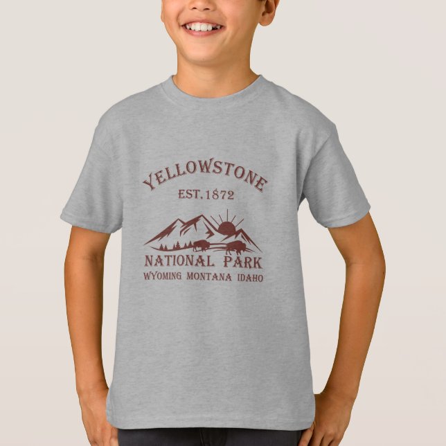 Camiseta Parque nacional Yellowstone (Anverso)