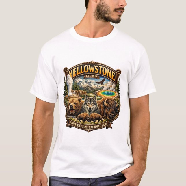 CAMISETA PARQUE NACIONAL YELLOWSTONE (Anverso)