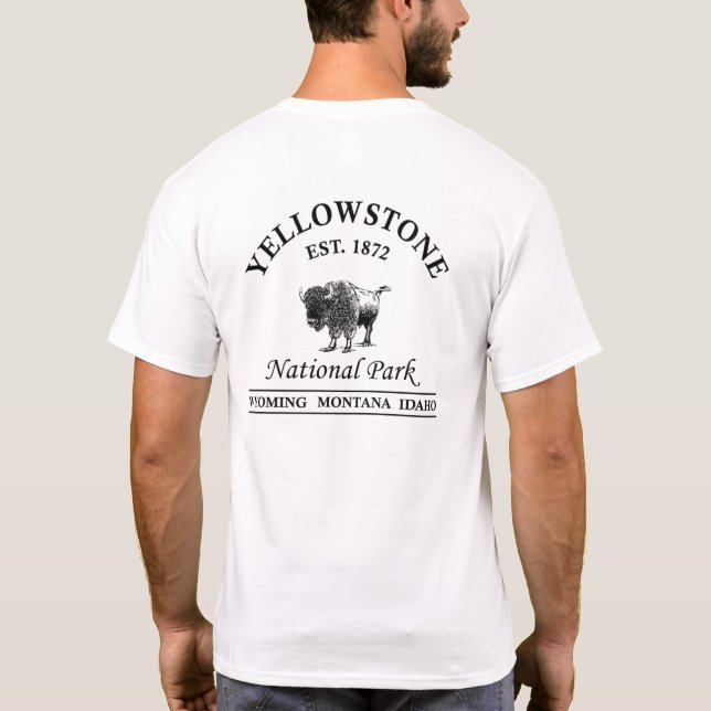 Camiseta Parque nacional Yellowstone (Reverso)
