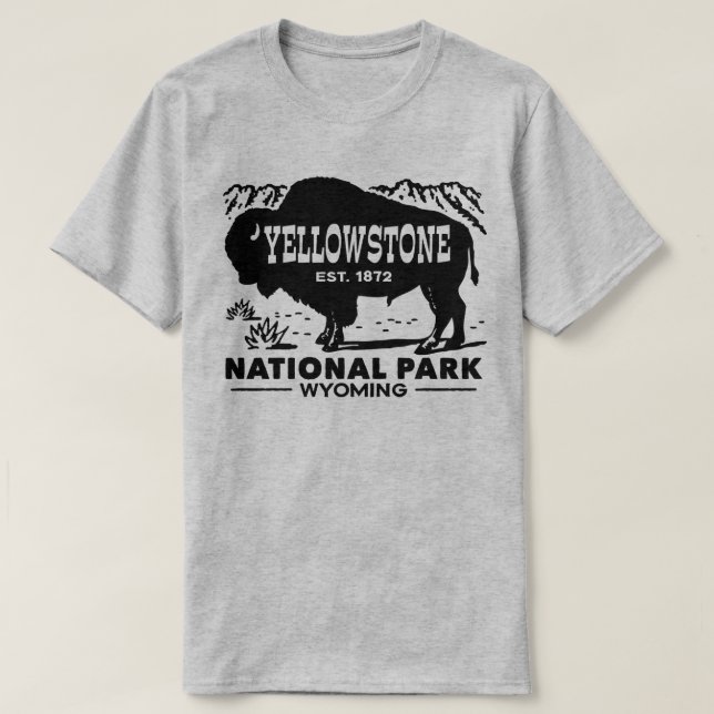Camiseta Parque nacional Yellowstone (Diseño del anverso)