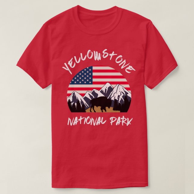 Camiseta Parque nacional Yellowstone (Diseño del anverso)