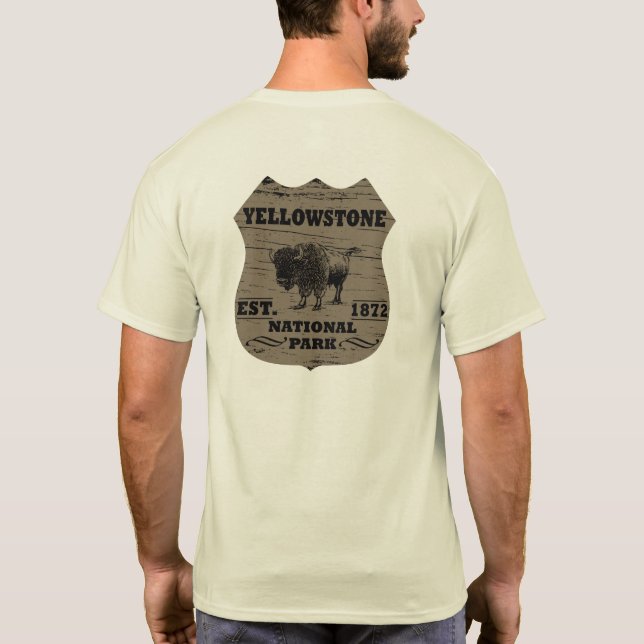 Camiseta Parque nacional Yellowstone (Reverso)