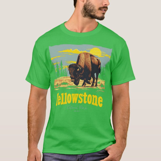 Camiseta Parque Nacional Yellowstone (Anverso)