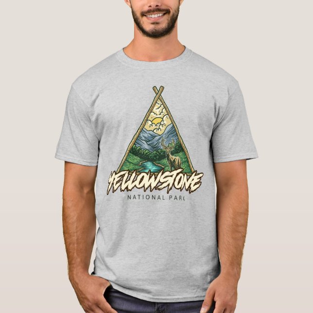 Camiseta Parque nacional Yellowstone (Anverso)