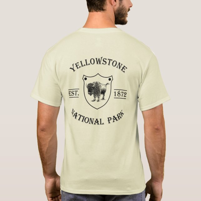 Camiseta Parque nacional Yellowstone (Reverso)