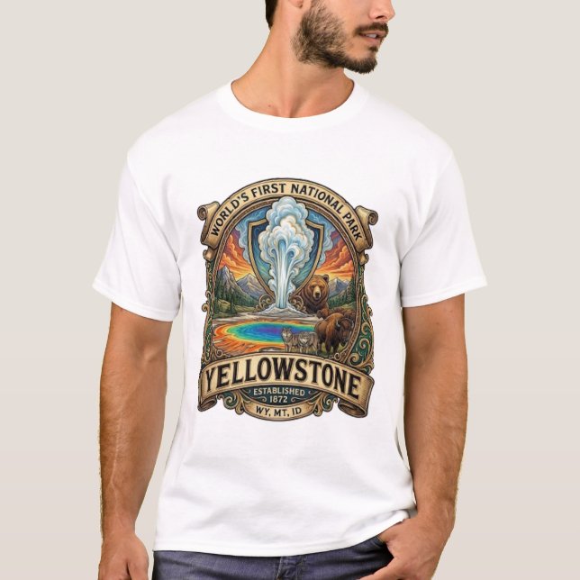 CAMISETA PARQUE NACIONAL YELLOWSTONE (Anverso)