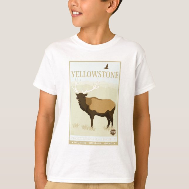 Camiseta Parque nacional Yellowstone (Anverso)