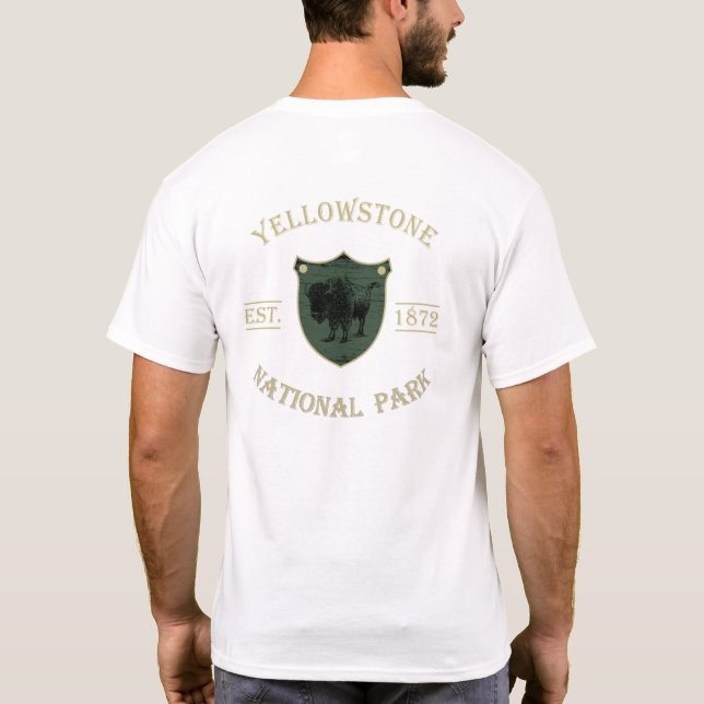 Camiseta Parque nacional Yellowstone (Reverso)