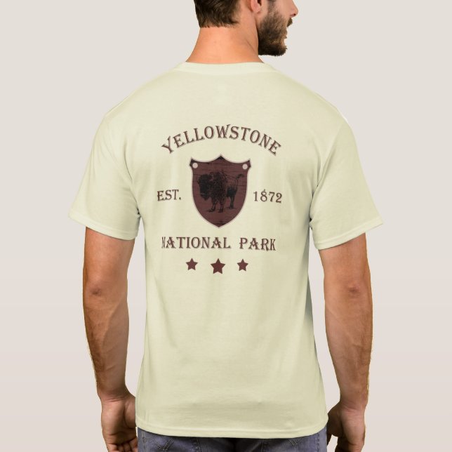 Camiseta Parque nacional Yellowstone (Reverso)