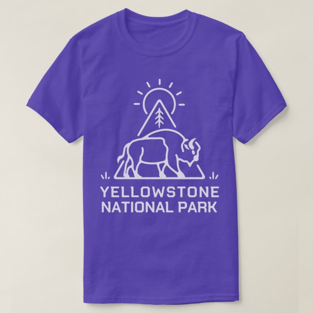 Camiseta Parque nacional Yellowstone 1 (Diseño del anverso)