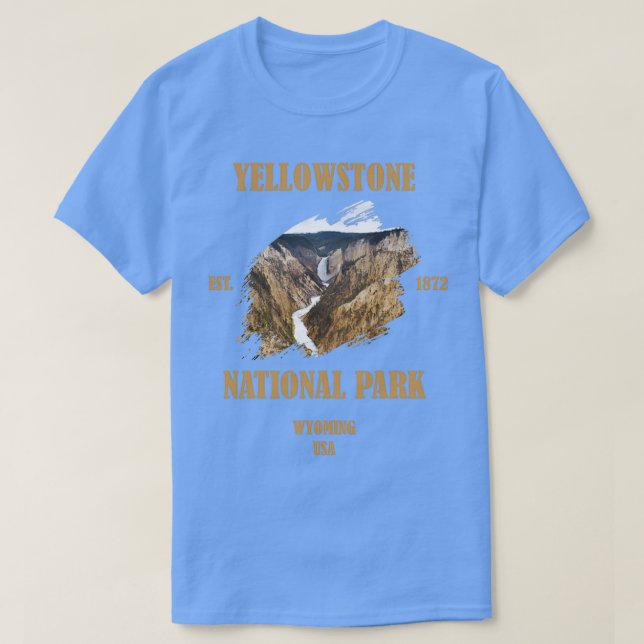 Camiseta Parque nacional Yellowstone 1 (Diseño del anverso)