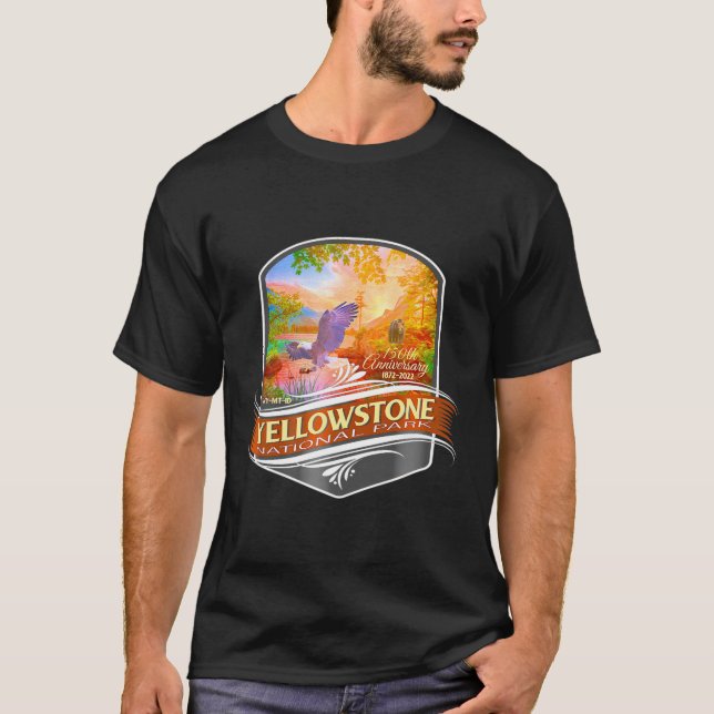 Camiseta Parque Nacional Yellowstone 150 Aniversario Comem (Anverso)
