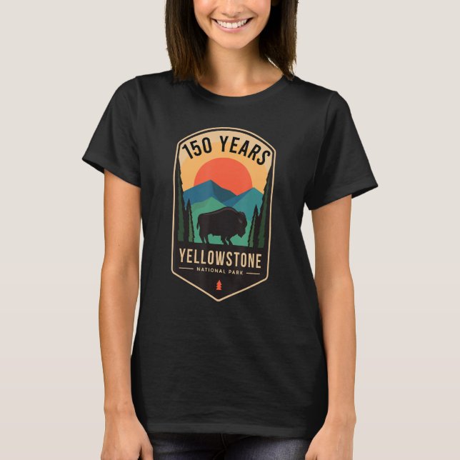 Camiseta Parque nacional Yellowstone 150 años (Anverso)
