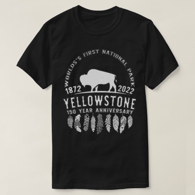 Camiseta Parque nacional Yellowstone 150 años (Diseño del anverso)