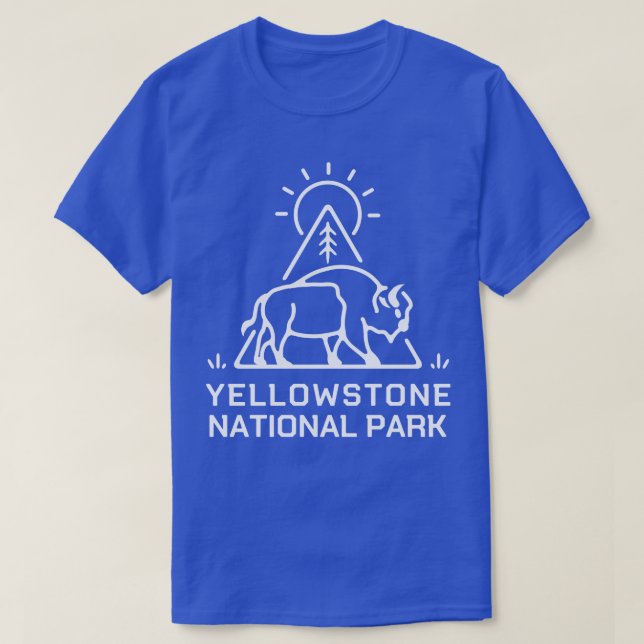 Camiseta Parque nacional Yellowstone 1 para el Camping y (Diseño del anverso)