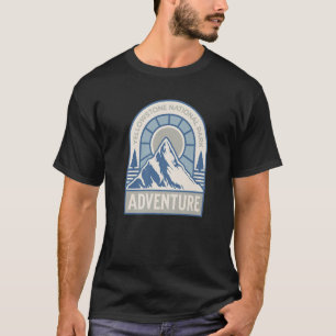 Camiseta Parque Nacional Yellowstone Azul Wyoming Montana I