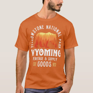 Camiseta Parque nacional Yellowstone Bear Shirt Wyoming Vin
