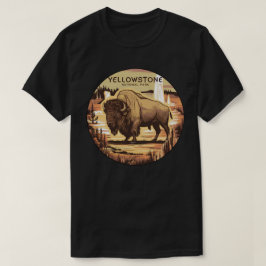 Camiseta Parque nacional Yellowstone Bison