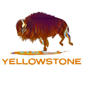 Camiseta Parque nacional Yellowstone Bison