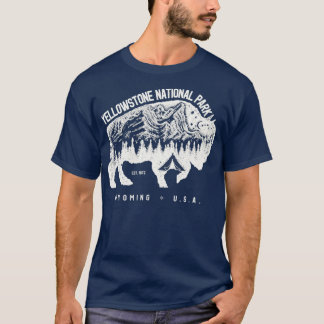Camiseta Parque nacional Yellowstone Bison