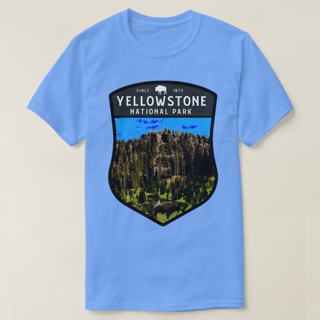 Camiseta Parque nacional Yellowstone Bison TShirt (Diseño del anverso)