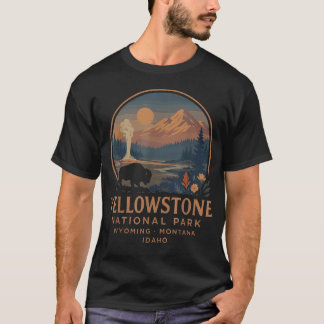 Camiseta Parque Nacional Yellowstone Bisonte Vintage