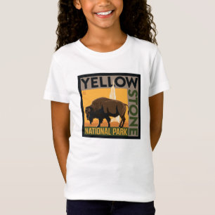 Camiseta Parque nacional Yellowstone   Búfalo