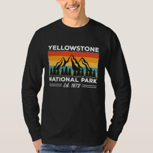 Camiseta Parque nacional Yellowstone Camping Retro