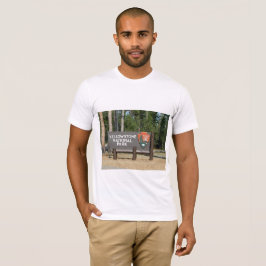 Camiseta Parque Nacional Yellowstone, cartel, Wyoming, EE.