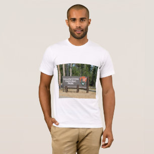 Camiseta Parque Nacional Yellowstone, cartel, Wyoming, EE.