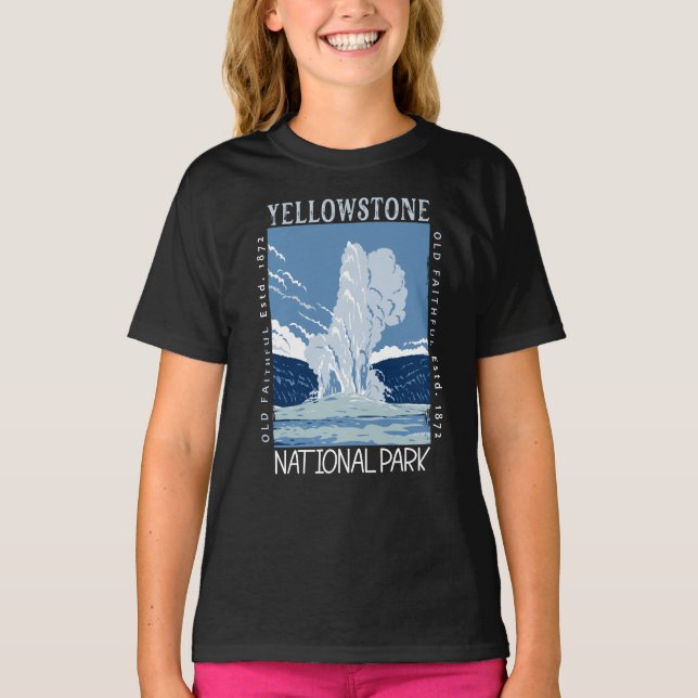Camiseta Parque nacional Yellowstone Dolor de los antiguos  (Anverso)