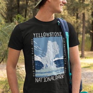 Camiseta Parque nacional Yellowstone Dolor de los antiguos 