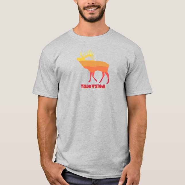 Camiseta Parque nacional Yellowstone Elk (Anverso)