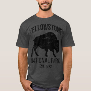 Camiseta Parque nacional Yellowstone Est 1872 II Búfalo